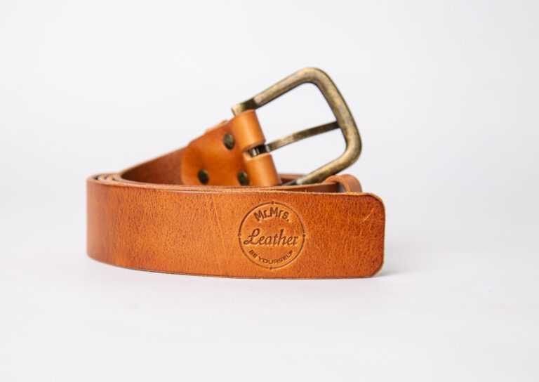 Leather belt brown IMG_9725