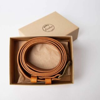 Leather belt brown IMG_9731