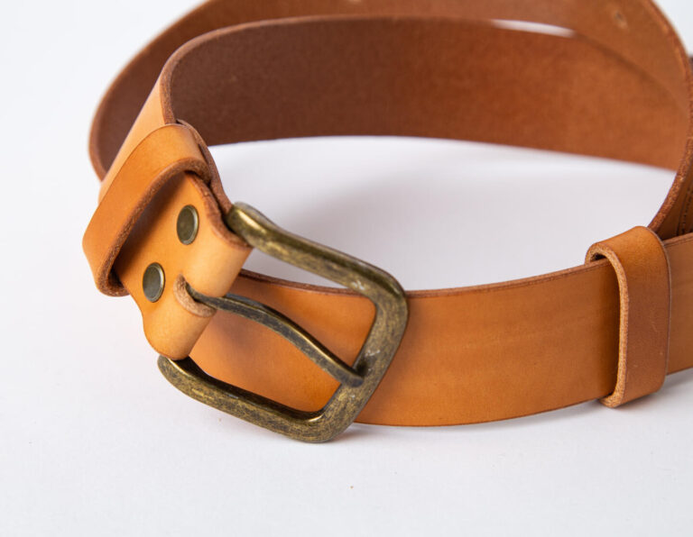 Leather belt brown IMG_9869