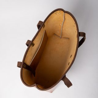 Leather tote bag clasp slip lock IMG_2896